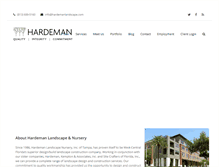 Tablet Screenshot of hardemanlandscape.com